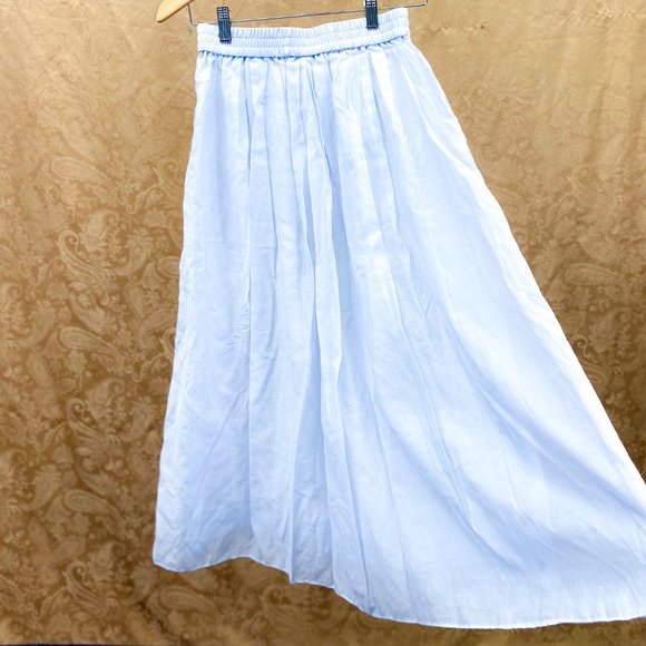 Whimsical Long A-Line Skirt H&M Women's Layered Pleated Chiffon Style - Picture 5 of 10